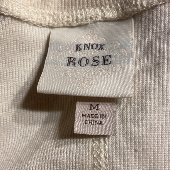 Knox Rose Long Sleeve Lace Top Women’s Medium - Picture 5 of 5